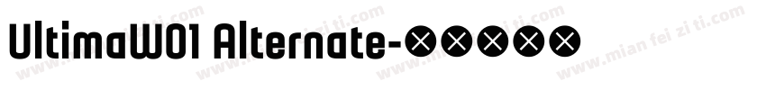 UltimaW01 Alternate字体转换